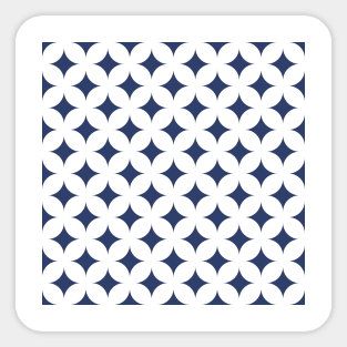 Blue Abstract Ornament Pattern Sticker